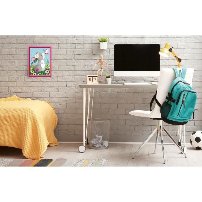 Ravensburger RAV00025836 CreArt Kids - Kit de pintura por números "Conejo y mariposa" (18 x 24 cm) 2