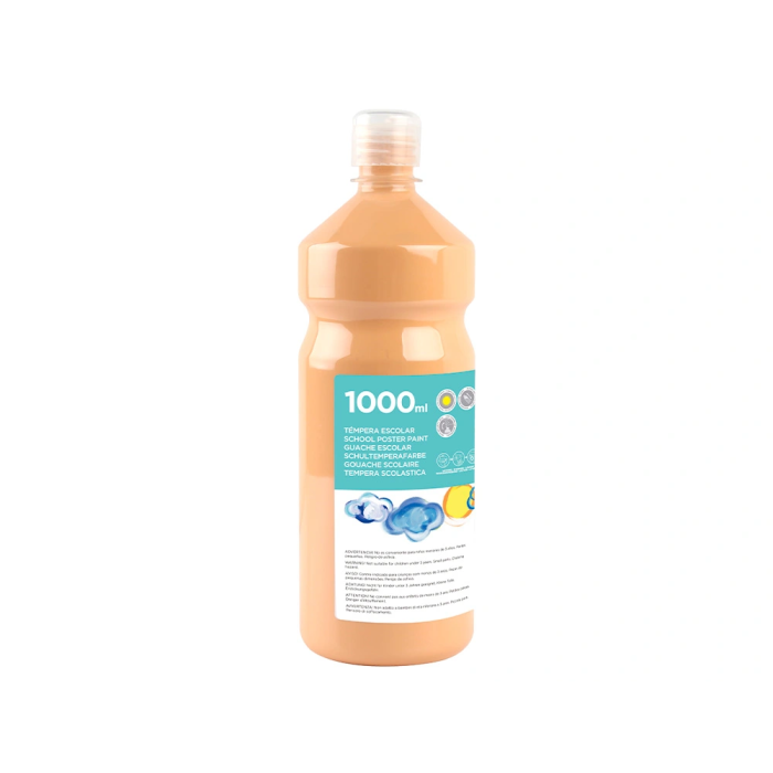Liderpapel Tempera liquida escolar 1000 ml color carne superlavable 2 Liderpapel Tempera liquida escolar 1000 ml color carne superlavable 2