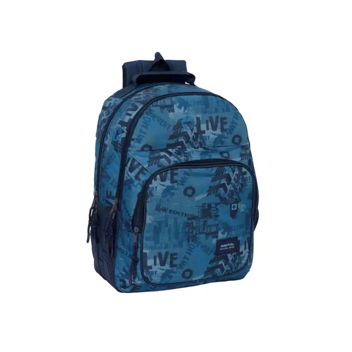 Mochila Escolar Safta New edition Azul marino 32 x 42 x 15 cm