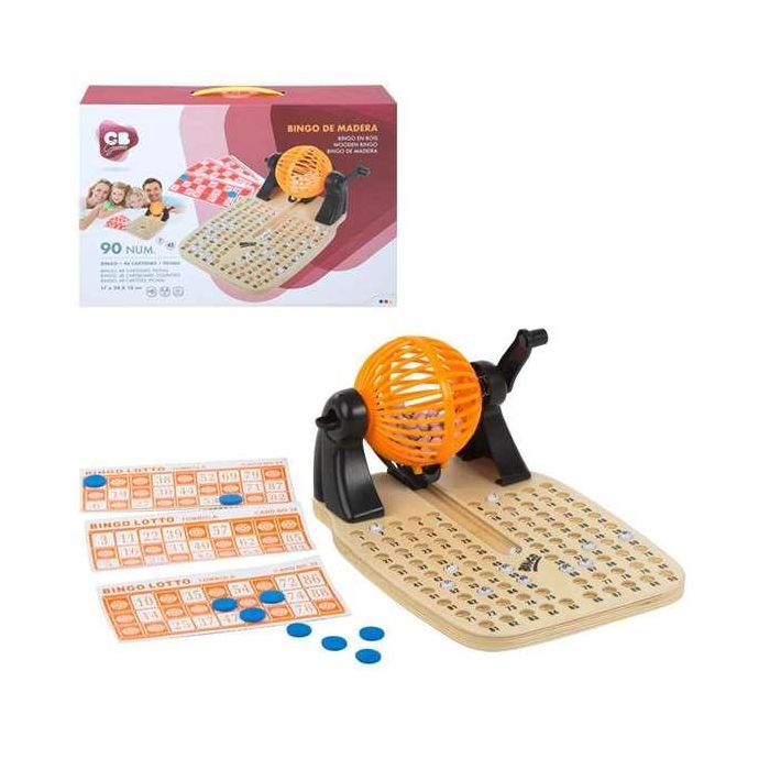 Juego bingo de madera con 90 numeros 5 Juego bingo de madera con 90 numeros 5