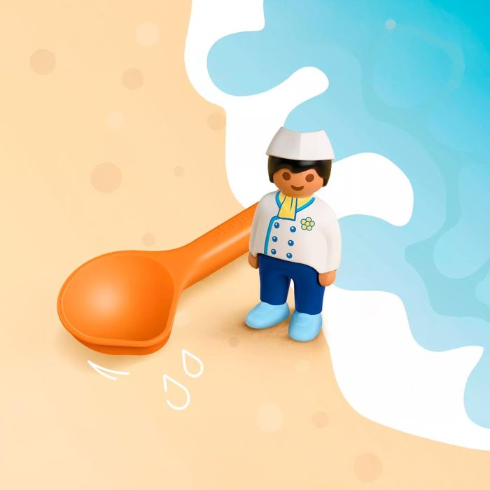 PLAYMOBIL Junior 72005 Panadería de Arena, Juego de Moldes y Utensilios para Playa, Juguete para Niños +12 Meses 3