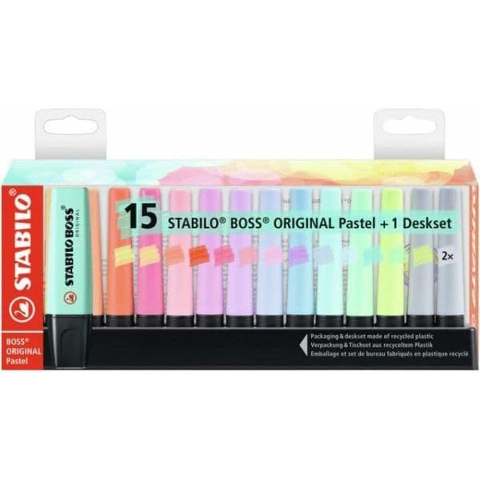 Set de Marcadores Fluorescentes Stabilo Boss Multicolor (5 Unidades) 2 Set de Marcadores Fluorescentes Stabilo Boss Multicolor (5 Unidades) 2
