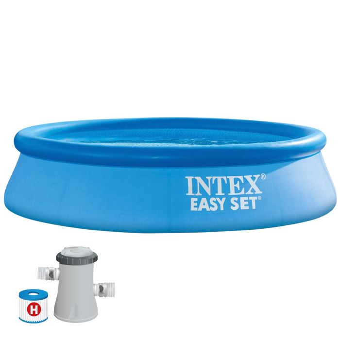 Piscina hinchable redonda easy set con depuradora filtro (capacidad 1942 litros) 244x61 cm Piscina hinchable redonda easy set con depuradora filtro (capacidad 1942 litros) 244x61 cm