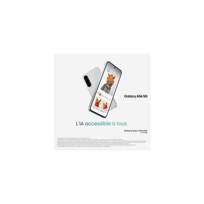 Samsung Galaxy A56 SM-A566BZAAEUB Smartphone 5G, 8GB RAM, 128GB Almacenamiento, Pantalla 6.7", Gris Claro 2