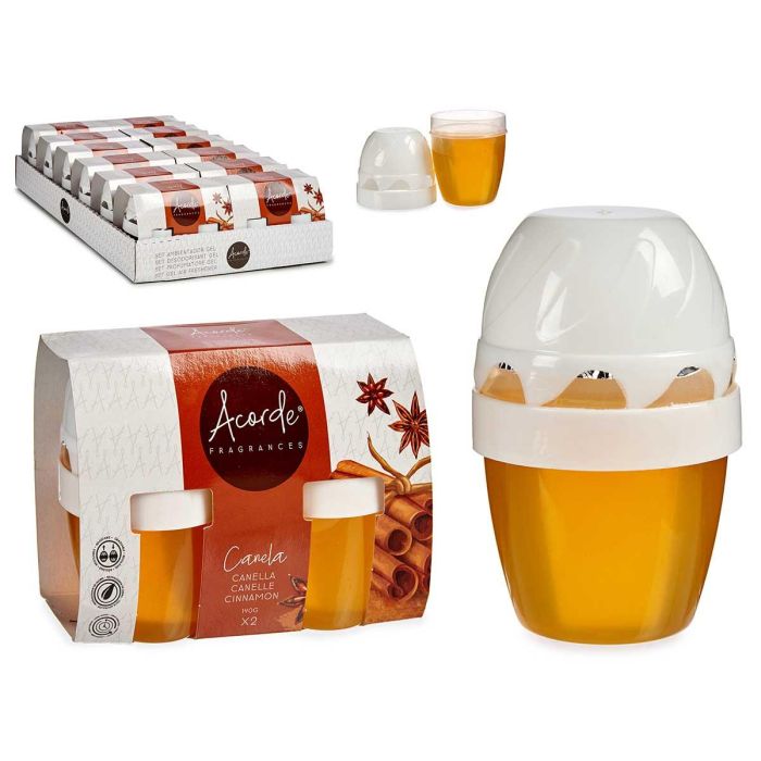 Set 2 Ambientadores Gel 140Gr X 2 Canela Acorde 14X10CM (24 Unidades) Set 2 Ambientadores Gel 140Gr X 2 Canela Acorde 14X10CM (24 Unidades)