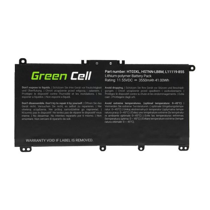Green Cell Batería HT03XL L11119-855 para HP 240 G7 245 G7 250 G7 255 G7 11.55V 3400mAh 3