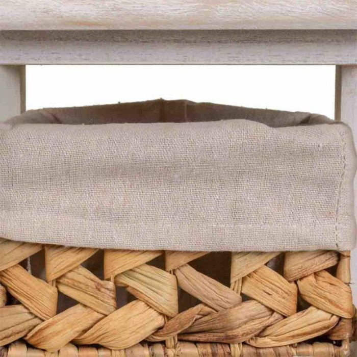 Mesita de Noche Alexandra House Living Blanco 25 x 57 x 25 cm 2 Mesita de Noche Alexandra House Living Blanco 25 x 57 x 25 cm 2