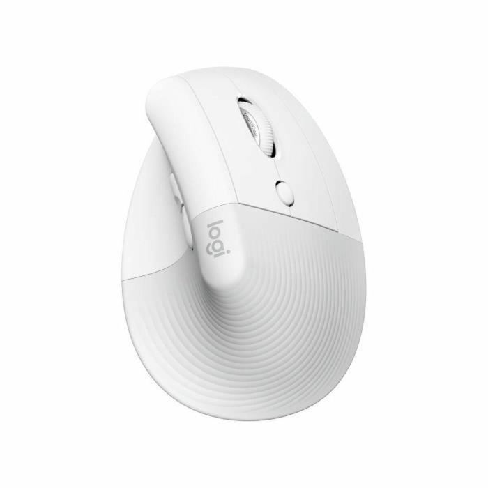 Logitech Ratón Vertical Lift para Mac y iPadOS, Inalámbrico, 4000 PPP, Blanco Hueso 1