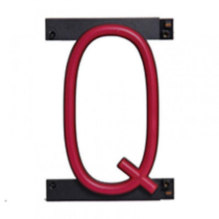Letra LED Neon Q Ancho 100Mm Alto 161Mm Fondo 38Mm - - 2 Letra LED Neon Q Ancho 100Mm Alto 161Mm Fondo 38Mm - - 2