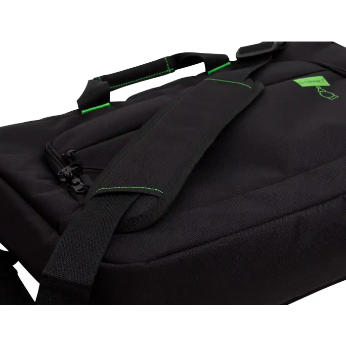 Q-connect Maletín para Portátil 17.2" Negro, 1 Asa, 2 Bolsillos Exteriores, Polietileno Reciclado, Compartimento Acolchado 2