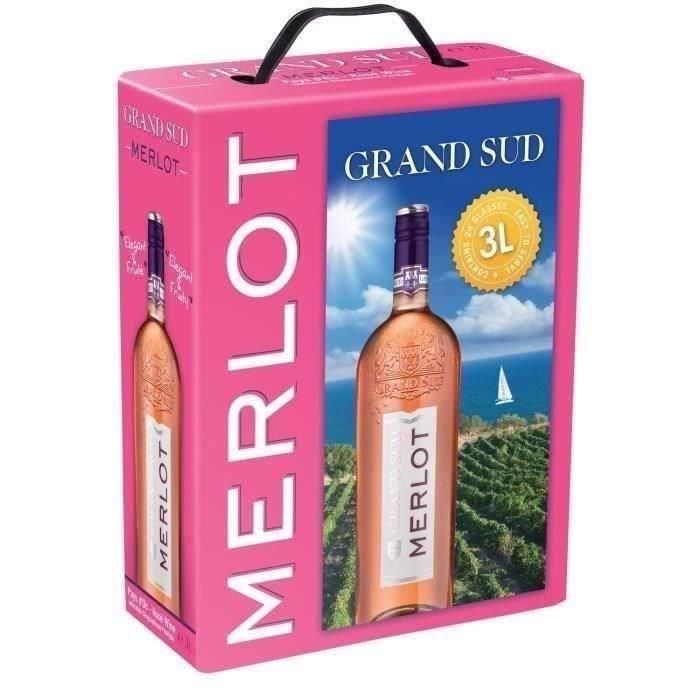 Grand Sud Merlot - Vino rosado de Pays d'Oc