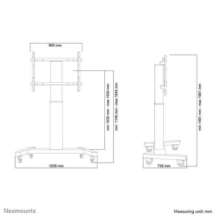 Neomounts PLASMA-M2250BLACK Soporte de Suelo Motorizado con Ruedas para Pantallas 42-100" Altura Ajustable 120-170cm VESA 200x200-800x600 130kg Negro 2 Neomounts PLASMA-M2250BLACK Soporte de Suelo Motorizado con Ruedas para Pantallas 42-100" Altura Ajustable 120-170cm VESA 200x200-800x600 130kg Negro 2