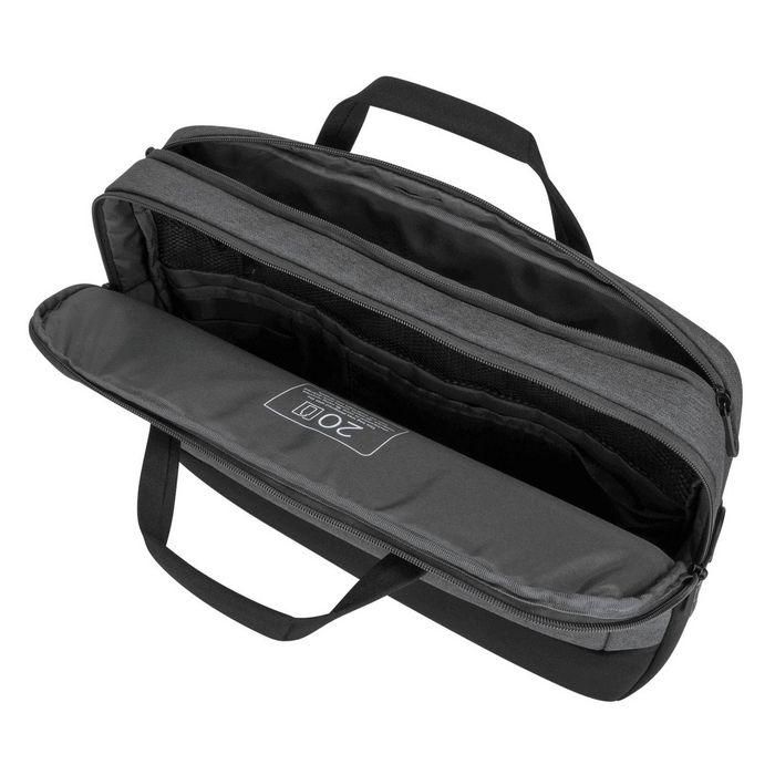 Targus CypressEco Maletín para portátiles de hasta 15.6" (39,6 cm) en Negro y Gris, con asa, correa de hombro y bolsillos 6 Targus CypressEco Maletín para portátiles de hasta 15.6" (39,6 cm) en Negro y Gris, con asa, correa de hombro y bolsillos 6
