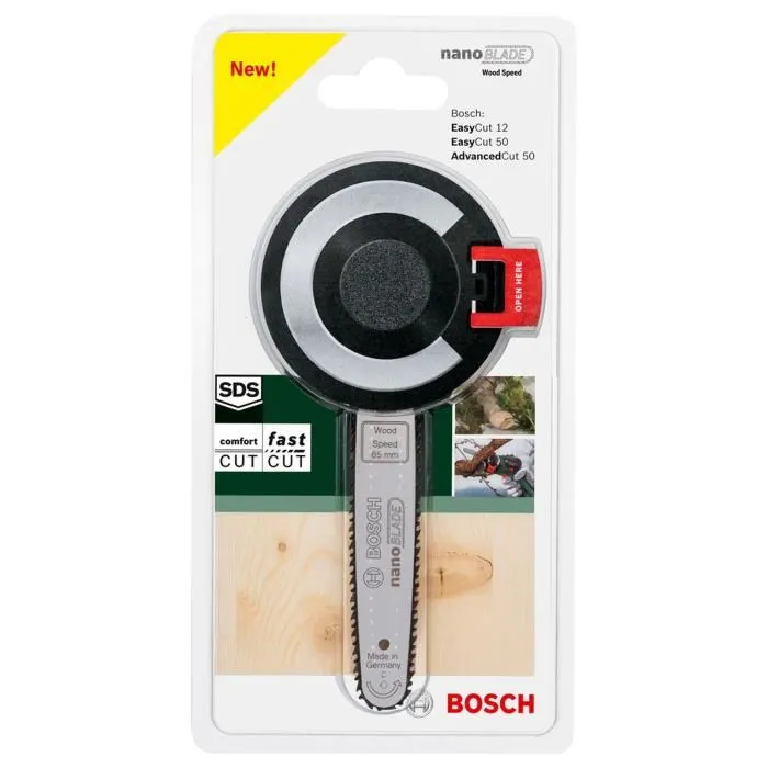 Bosch NANOBLADE WOOD SPEED 65 Cuchilla NanoBlade para EasyCut 12/50, Advanced Cut 50 - Tecnología Micro Sierra, Sin Vibración 2