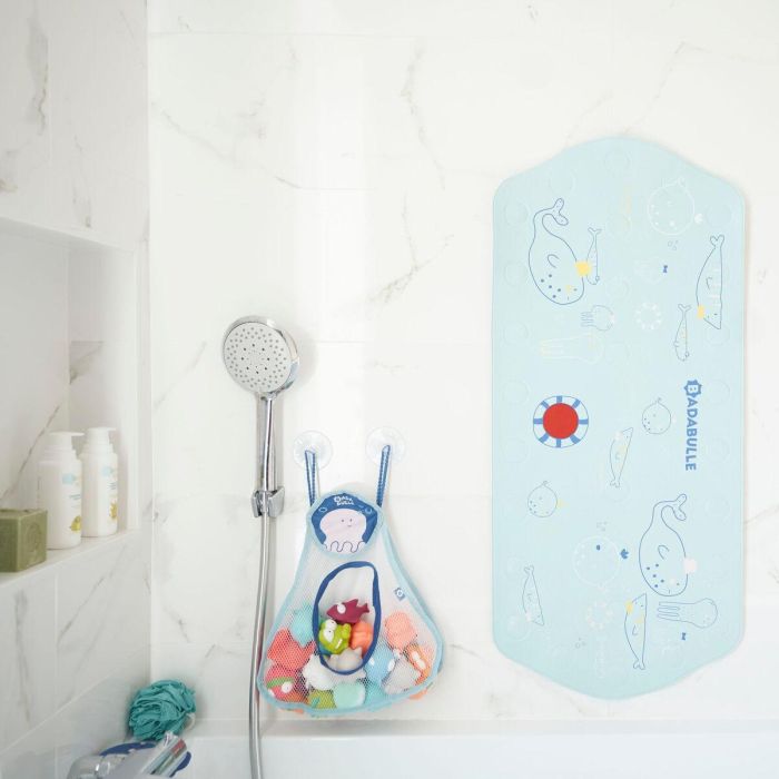 Badabulle Alfombra de Baño Antideslizante XXL 91cm con Indicador de Temperatura Termosensible, 28 Ventosas, Antimoho y Secado Rápido 1 Badabulle Alfombra de Baño Antideslizante XXL 91cm con Indicador de Temperatura Termosensible, 28 Ventosas, Antimoho y Secado Rápido 1