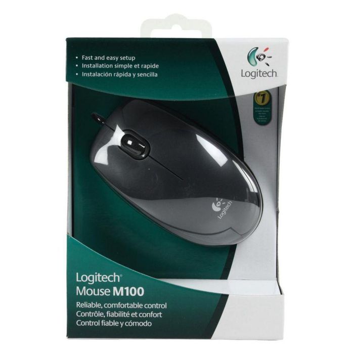 Logitech M100 Ratón USB Tipo-A Negro 9 Logitech M100 Ratón USB Tipo-A Negro 9