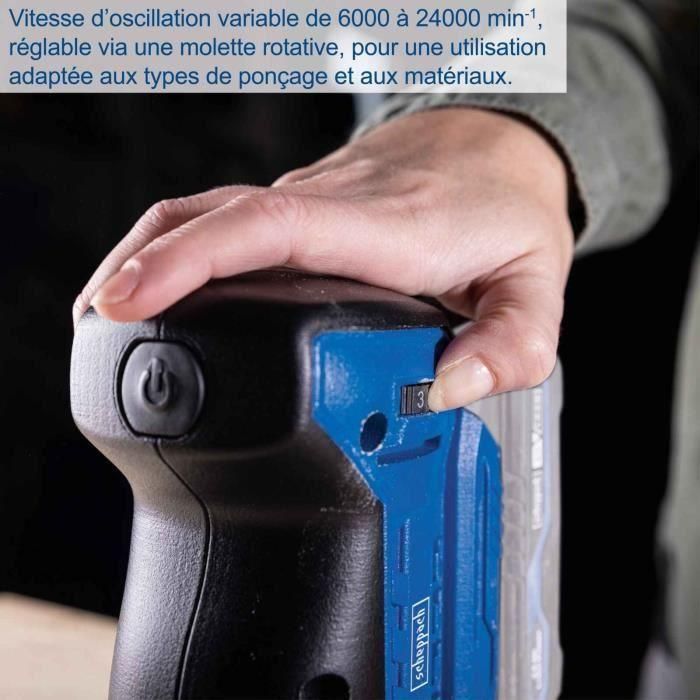 Lijadora excéntrica - SCHEPPACH - 20V IXES - 125 mm - Oscilación 2mm - Fijación con velcro - sin batería ni cargador - C-OBS125-X 5 Lijadora excéntrica - SCHEPPACH - 20V IXES - 125 mm - Oscilación 2mm - Fijación con velcro - sin batería ni cargador - C-OBS125-X 5