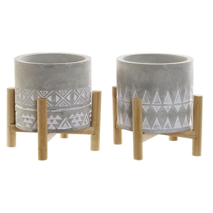 Vela Terraza Y Jardin DKD Home Decor Gris Marron 10 x 12 x 10 cm (2 Unidades) Vela Terraza Y Jardin DKD Home Decor Gris Marron 10 x 12 x 10 cm (2 Unidades)