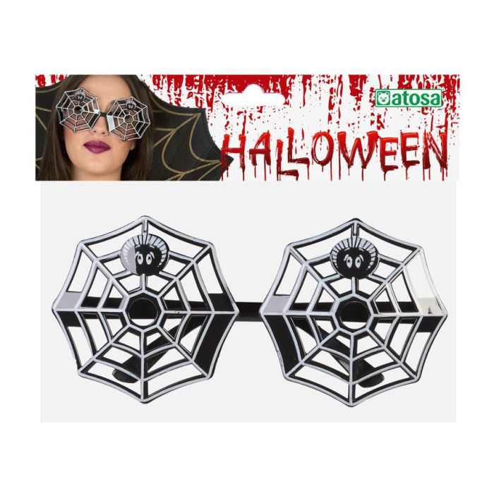 Gafas con diseño de telarañas y arañas para disfraz de Halloween, accesorio temático para adultos 1 Gafas con diseño de telarañas y arañas para disfraz de Halloween, accesorio temático para adultos 1