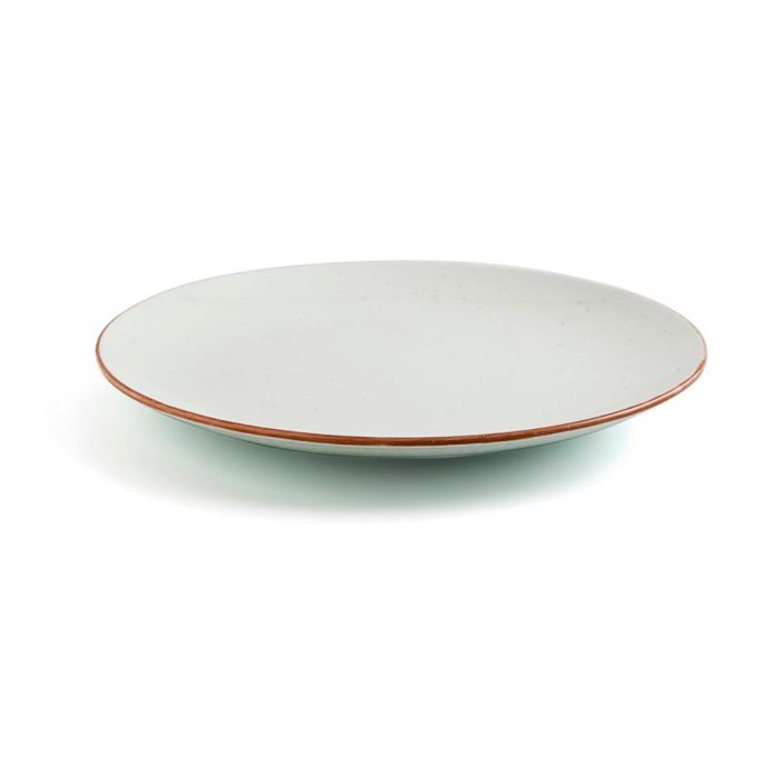 Ariane Plato Llano Terra Porcelana Beige Ø 31 cm (6 Unidades) Resistente Choque Térmico Apto Microondas Horno Lavavajillas 1