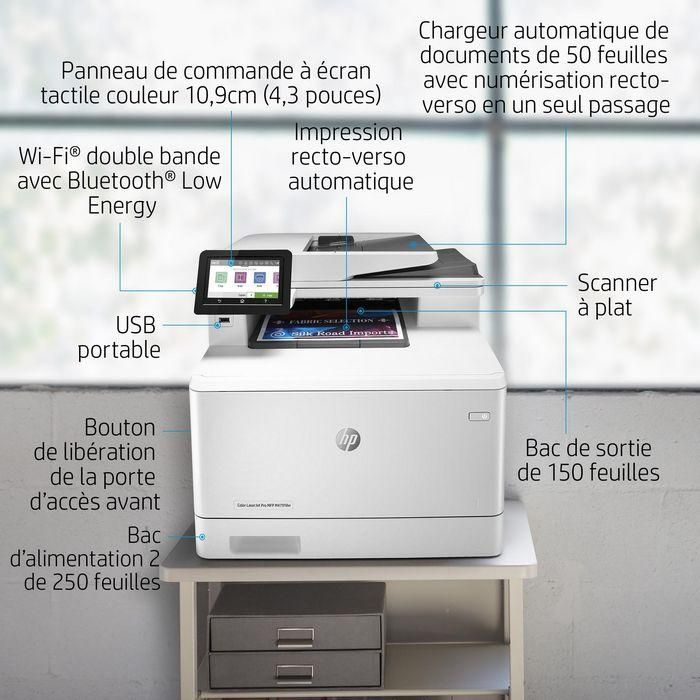HP M479 Impresora Láser Color Multifunción Pro 27ppm, A4, WiFi, Bluetooth, 512MB, 600x600dpi, Pantalla 4.3″ CGD 30 HP M479 Impresora Láser Color Multifunción Pro 27ppm, A4, WiFi, Bluetooth, 512MB, 600x600dpi, Pantalla 4.3″ CGD 30