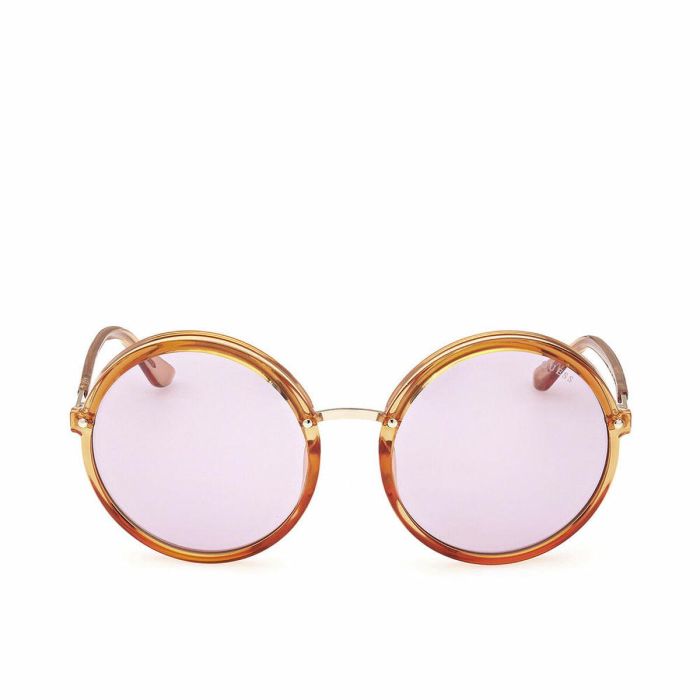 Guess Gafas GU7887 44Y 140 mm Gafas de Sol para Mujer Redondas Naranja Violeta 5