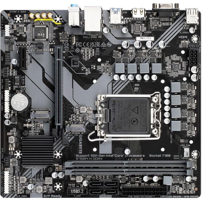 Gigabyte B760M H DDR4 (rev. 1.0) Intel B760 LGA 1700 micro ATX - 9MB76MH4-00-10 4 Gigabyte B760M H DDR4 (rev. 1.0) Intel B760 LGA 1700 micro ATX - 9MB76MH4-00-10 4