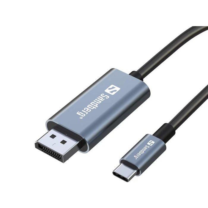 Sandberg USB-C to DisplayPort Cable 2M 1 Sandberg USB-C to DisplayPort Cable 2M 1