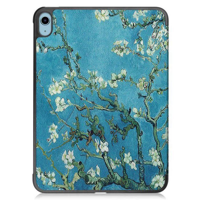 CoreParts For Apple iPad 10th Gen 10.9-inch (2022) Tri-fold Caster Hard Shell Cover with Auto Wake Function - Blossom Style 8 CoreParts For Apple iPad 10th Gen 10.9-inch (2022) Tri-fold Caster Hard Shell Cover with Auto Wake Function - Blossom Style 8