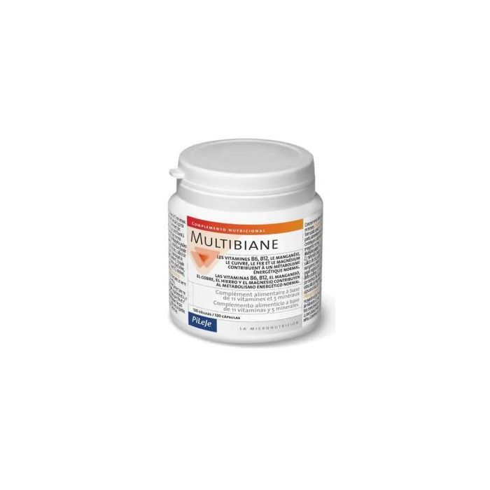 PILEJE Multibiane: Suplemento de Vitaminas y Minerales para Energía y Metabolismo - 120 Cápsulas