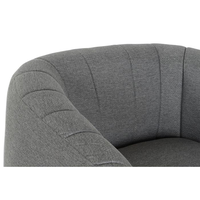 DKD Home Decor Sillón Scandi Gris Negro 81x75x73 cm 2