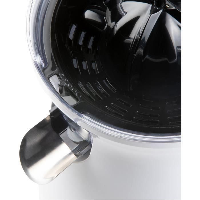 Domo DO9269J - Exprimidor de Cítricos con Palanca para Extracción de Zumo Rápida, 160W de Potencia, Jarra de 460ml, Color Blanco 4