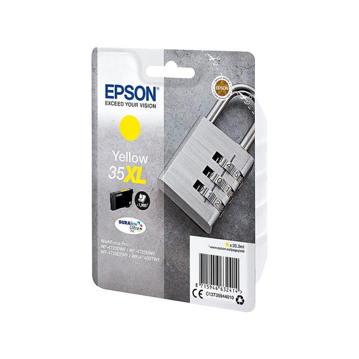 Epson Tinta Amarillo Workforce Pro Wf-4720Dwf, 4725Dwf, 4730Dwf, 4730Dtwf, 4740Dtwf - Nº 35XL 1