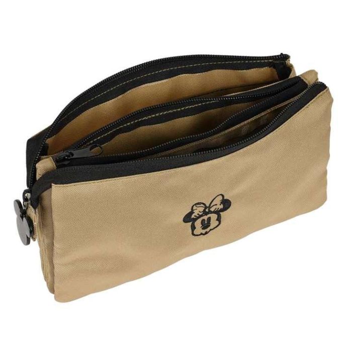 Portatodo Triple Minnie Mouse Premium Beige (22 x 12 x 3 cm) 3
