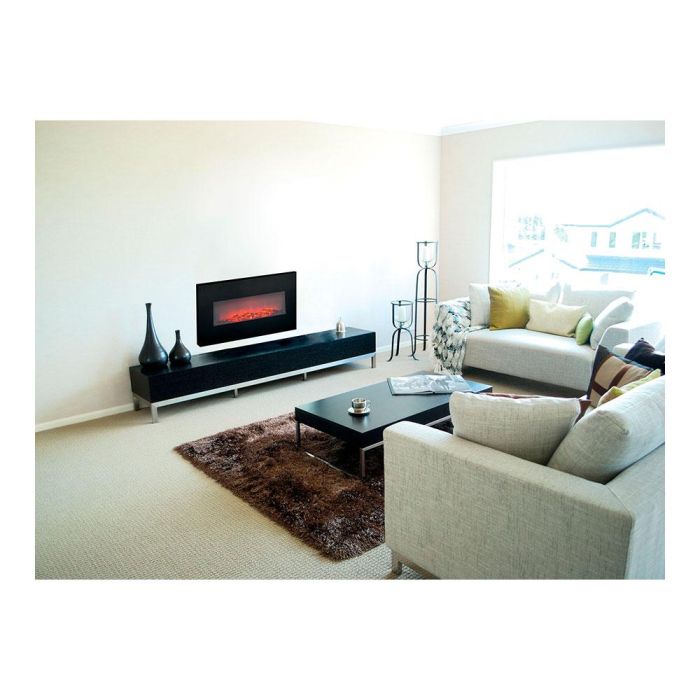 Classic Fire Estufa/Chimenea LED Modelo Memphis 1800W, Efecto Llama, Termostato, Mando a Distancia, Negro 3 Classic Fire Estufa/Chimenea LED Modelo Memphis 1800W, Efecto Llama, Termostato, Mando a Distancia, Negro 3