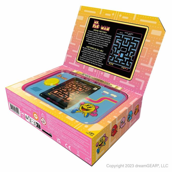 Pocket Player PRO - Ms. Ms. Pac-Man - Juego retrogaming - Pantalla de alta resolución de 7 cm 7