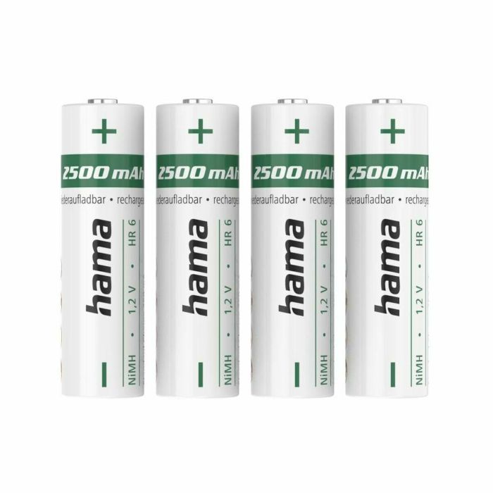 Pilas Recargables Hama 00223531 2500 mAh 1,2 V AA (4 Unidades) 0 Pilas Recargables Hama 00223531 2500 mAh 1,2 V AA (4 Unidades) 0