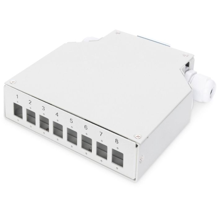 DIGITUS Hutschienen Spleißbox für 8 LC/DX Kupplungen 0 DIGITUS Hutschienen Spleißbox für 8 LC/DX Kupplungen 0