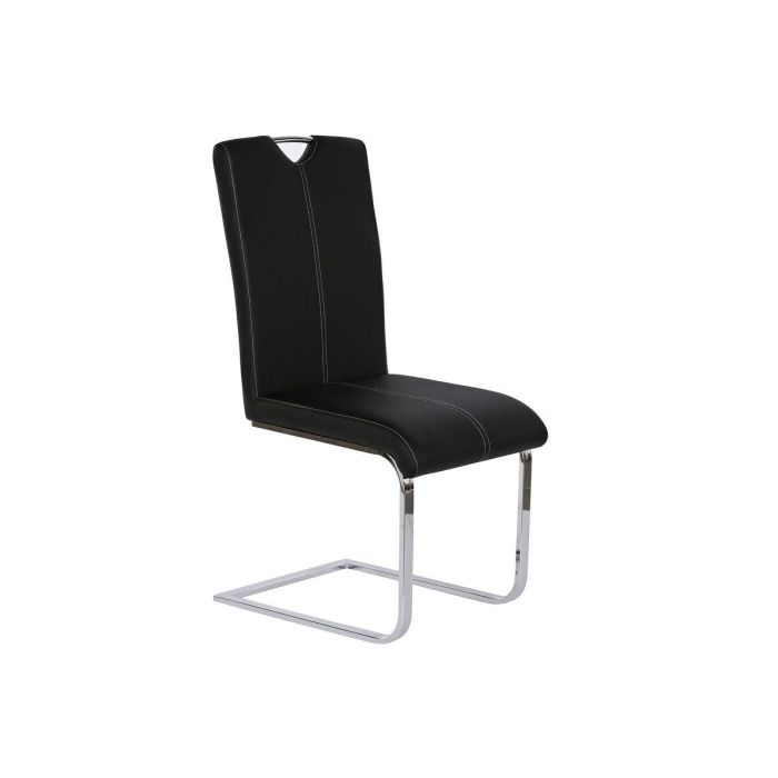 DKD Home Decor Silla de Comedor Moderna | Negro | Materiales: Metal, PU | Dimensiones: 59 cm (Ancho) x 45 cm (Profundo) x 102 cm (Alto) 1 DKD Home Decor Silla de Comedor Moderna | Negro | Materiales: Metal, PU | Dimensiones: 59 cm (Ancho) x 45 cm (Profundo) x 102 cm (Alto) 1