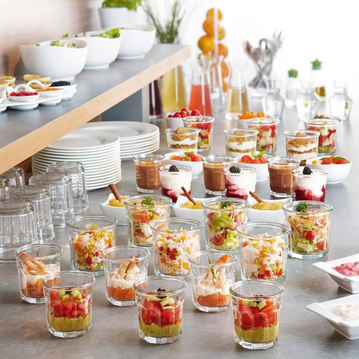 Arcoroc Eskale Vasos Bajos Vidrio Transparente 9 cL - Set de 6 Unidades 1