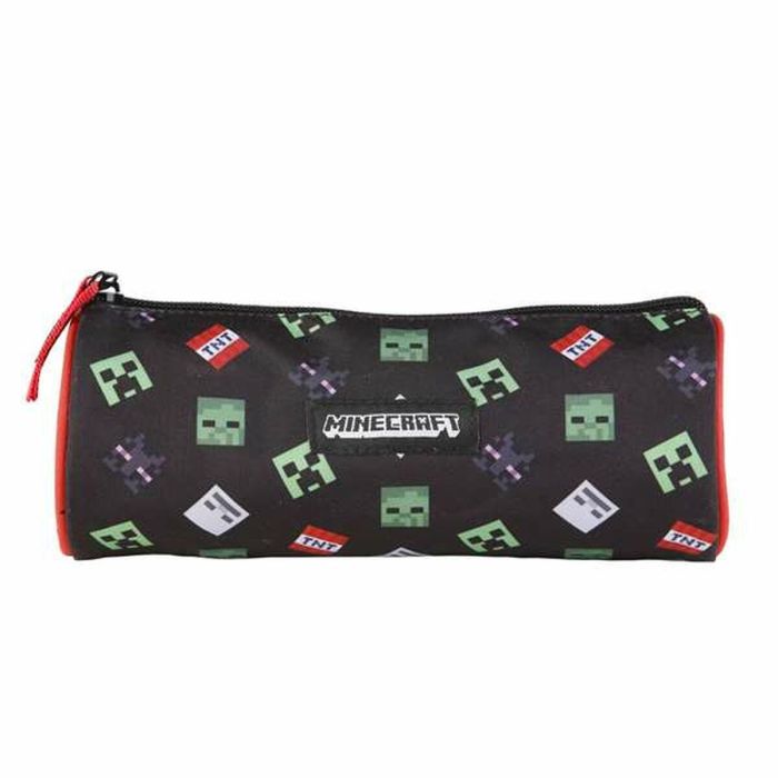 Toybags Portatodo Redondo Minecraft TNT, Estuche Escolar con Interior Forrado, Textil, Medidas 8x22x8 cm, para Niños de 7+ Años Toybags Portatodo Redondo Minecraft TNT, Estuche Escolar con Interior Forrado, Textil, Medidas 8x22x8 cm, para Niños de 7+ Años