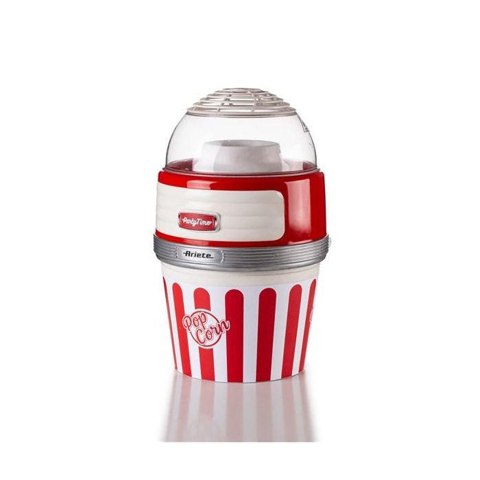 Ariete 2957 MÁQUINA DE PALOMITAS PARTY TIME BIG POPPER ROJA Máquina de palomitas de diseño retro años 50, natural y libre de grasas 2 Ariete 2957 MÁQUINA DE PALOMITAS PARTY TIME BIG POPPER ROJA Máquina de palomitas de diseño retro años 50, natural y libre de grasas 2