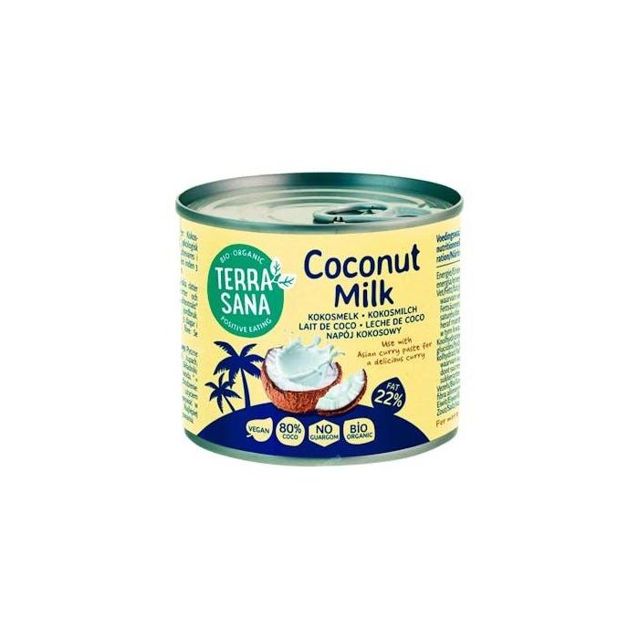 TERRASANA Leche de Coco Lata 200ml Vegana Sin Gluten