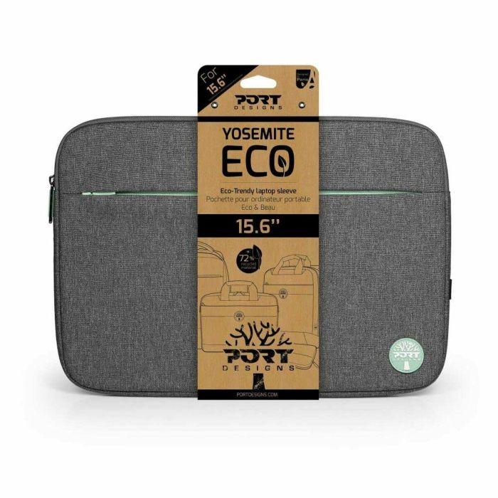 Funda para Portátil Port Designs YOSEMITE Eco Gris Monocromo 15,6" 16 Funda para Portátil Port Designs YOSEMITE Eco Gris Monocromo 15,6" 16