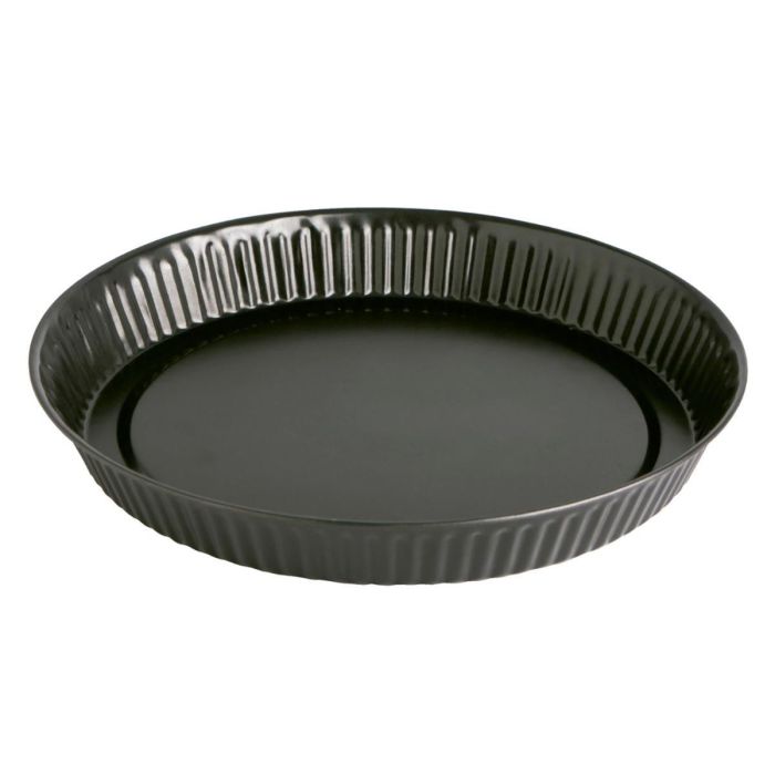 Quid Molde Tarta Hondo Antiadherente Acero Pintado Negro Sweet Grey 32x3 cm. Apto para Horno y Lavavajillas