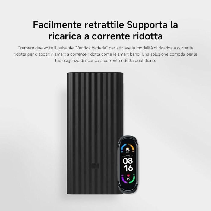 Xiaomi PB3018ZM Powerbank 30000mAh 18W Negra, Carga Rápida para 3 Dispositivos (USB-A/USB-C), hasta 10 Días de Autonomía 4