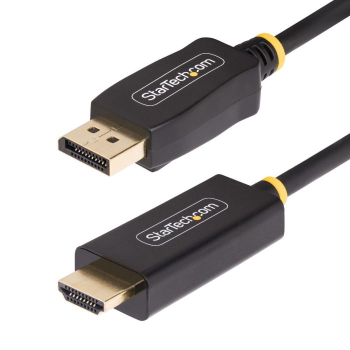 Adaptador DisplayPort a HDMI Startech 6F-DP-HDMI-4K60-HDR Negro 2 m 4 Adaptador DisplayPort a HDMI Startech 6F-DP-HDMI-4K60-HDR Negro 2 m 4