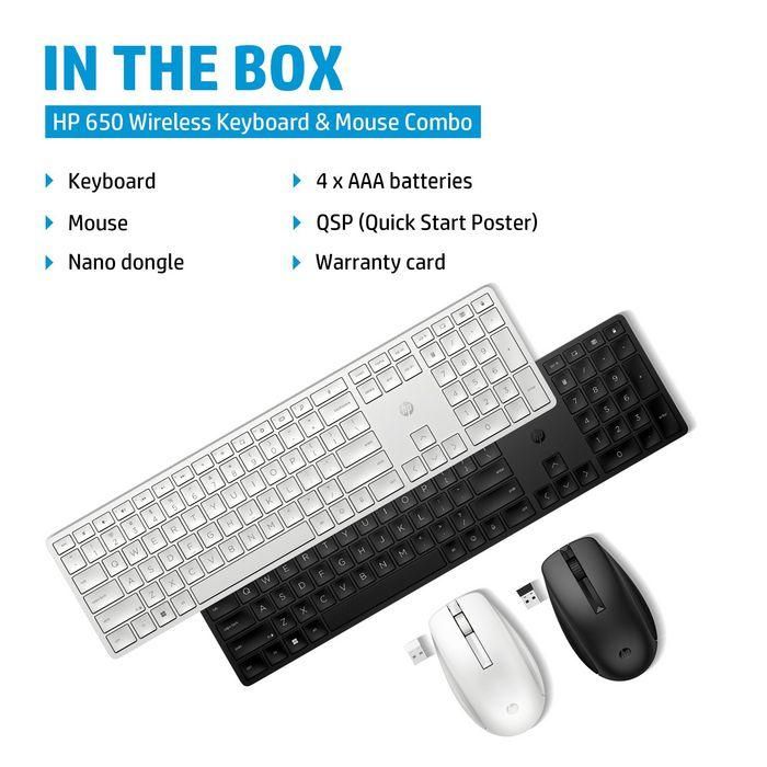 HP 650 Wireless Keyboard and Mouse Combo 3 HP 650 Wireless Keyboard and Mouse Combo 3