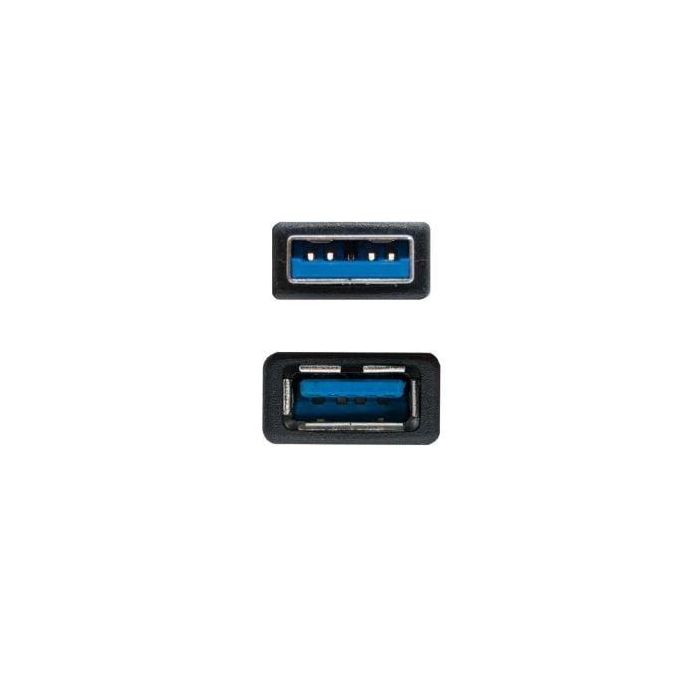 Cable USB 3.0 A a USB A NANOCABLE 10.01.0902BK 2 m Negro 2 Cable USB 3.0 A a USB A NANOCABLE 10.01.0902BK 2 m Negro 2