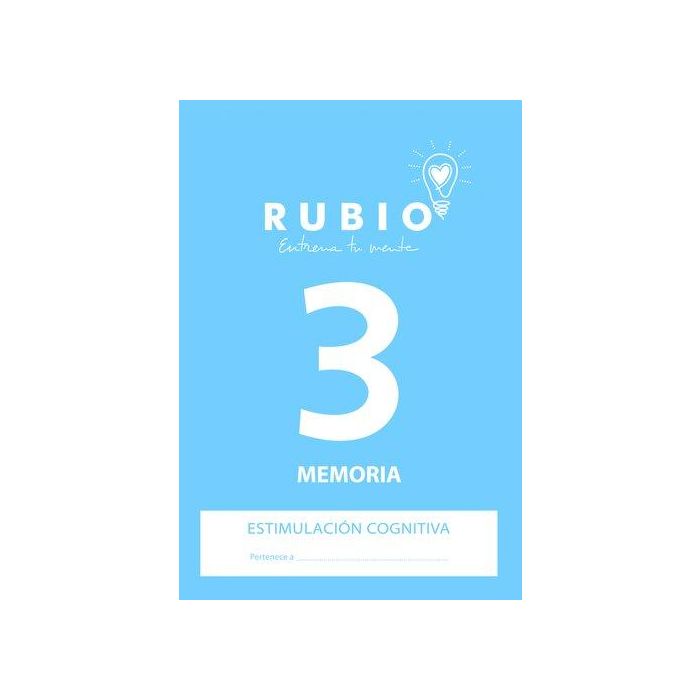 Cuaderno Rubio A4 Estimulacion Cognitiva Memoria Nº 3 5 unidades
